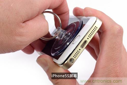土豪金iPhone 5S拆解：內(nèi)部結(jié)構(gòu)升級(jí)，維修難度增加
