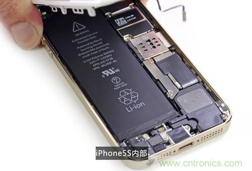 土豪金iPhone 5S拆解：內(nèi)部結(jié)構(gòu)升級(jí)，維修難度增加