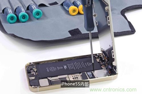 土豪金iPhone 5S拆解：內(nèi)部結(jié)構(gòu)升級(jí)，維修難度增加