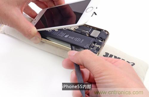 土豪金iPhone 5S拆解：內(nèi)部結(jié)構(gòu)升級(jí)，維修難度增加
