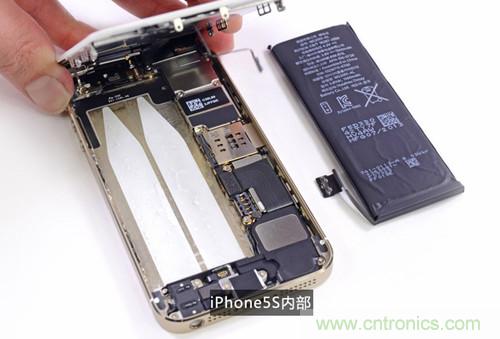 土豪金iPhone 5S拆解：內(nèi)部結(jié)構(gòu)升級(jí)，維修難度增加
