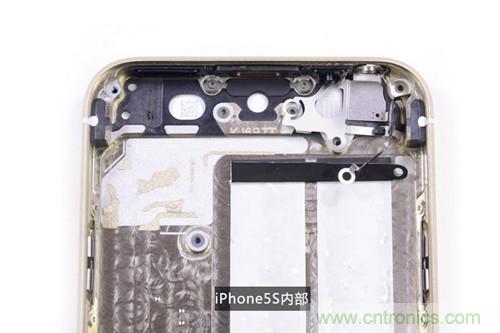 土豪金iPhone 5S拆解：內(nèi)部結(jié)構(gòu)升級(jí)，維修難度增加