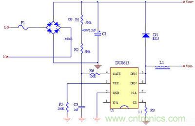 推薦:一款高效率3W LED非隔離球泡燈驅(qū)動方案