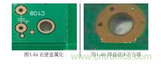 螺絲孔金屬化，焊盤(pán)設(shè)計(jì)不合理