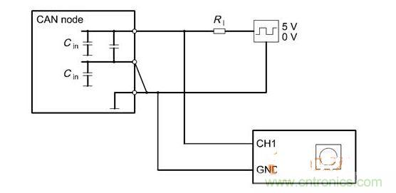  Cdiff測試原理（CANnode輸出線從上往下為CANH、CANL、GND）