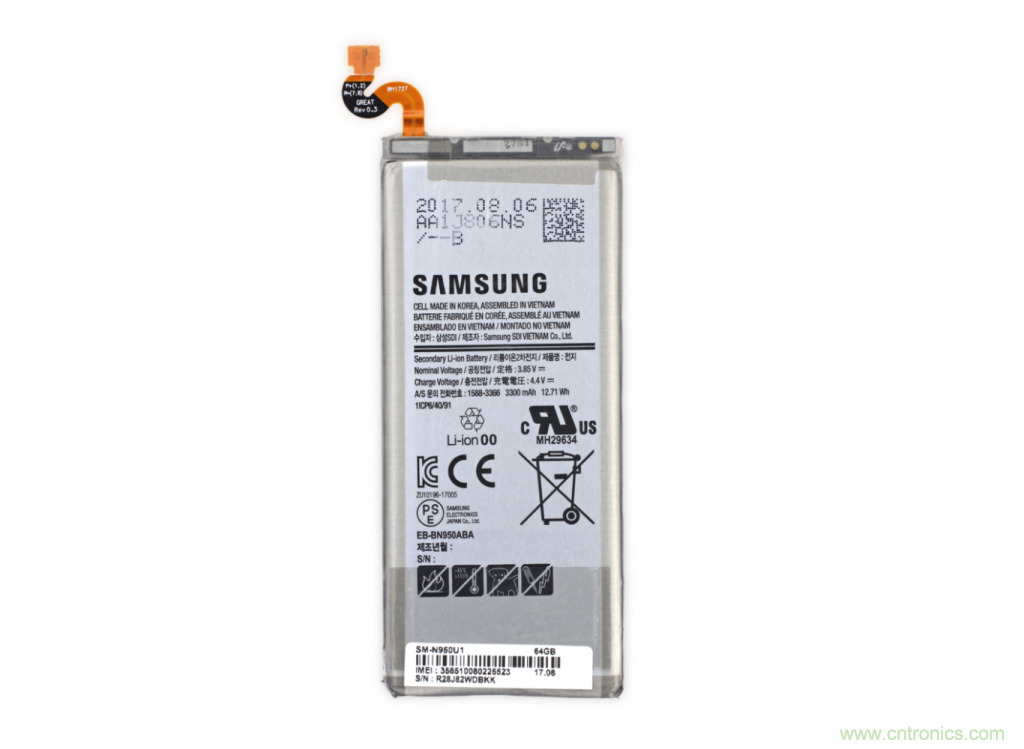 三星Note 8拆解，模塊化+分離式設(shè)計(jì)成趨勢？