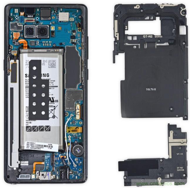 三星Note 8拆解，模塊化+分離式設(shè)計(jì)成趨勢？