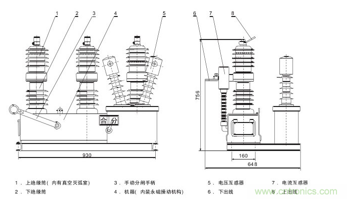 高壓斷路器的操作結(jié)構(gòu)有哪幾種？和隔離開(kāi)關(guān)有什么區(qū)別？