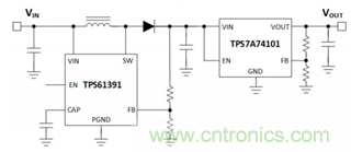 TPS61391升壓變換器，為電容麥克風提供48V超低噪聲幻象電源