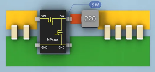SW與電感之間的鋪銅面積越大越好嗎？