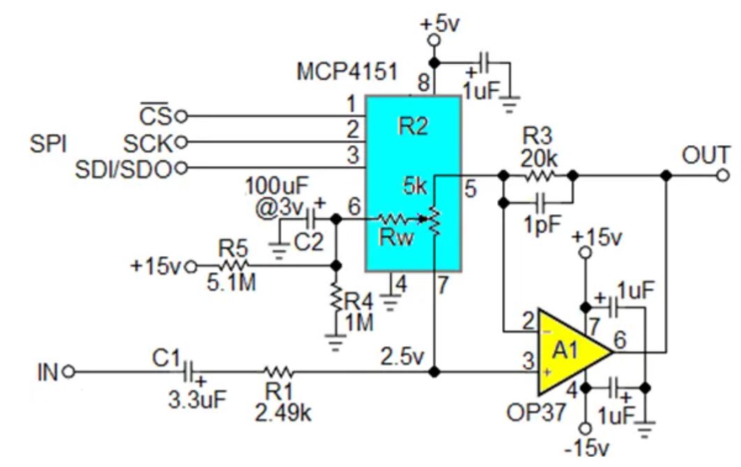 數(shù)字電位器能否代替電路中的機(jī)械電位器？