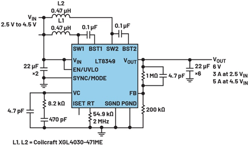 單芯片干翻傳統(tǒng)方案！兩相升壓轉(zhuǎn)換器如何將低壓大功率密度拉滿？