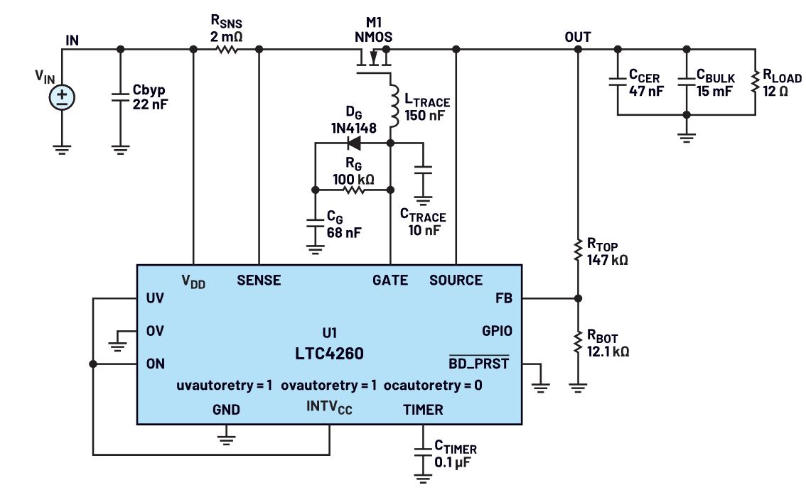 我的熱插拔控制器電路為何會振蕩？