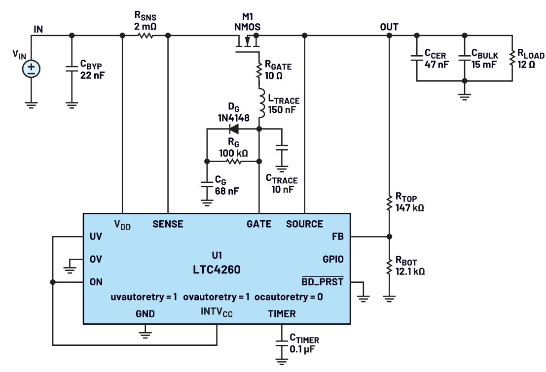 我的熱插拔控制器電路為何會振蕩？